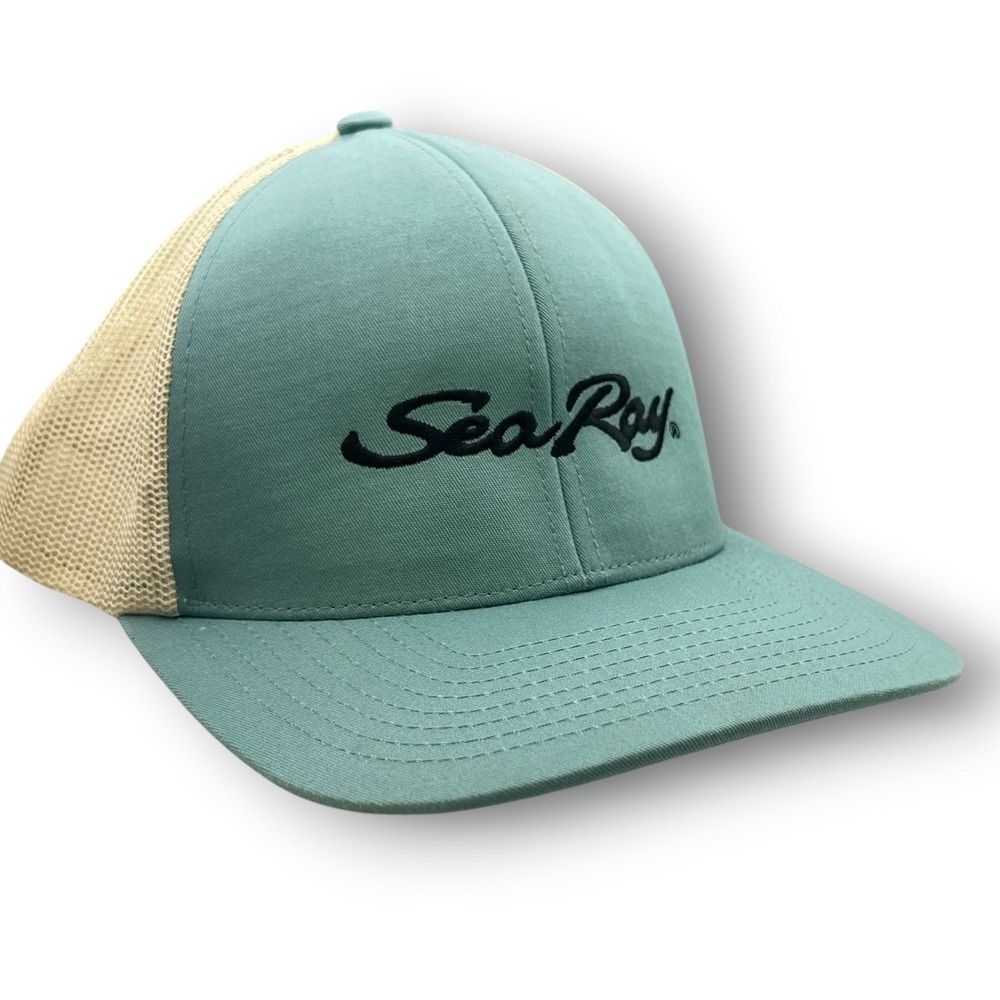 Sea Ray Boats Trucker Snapback Hat Pacific Headwear 104C Pro Model Seafoam